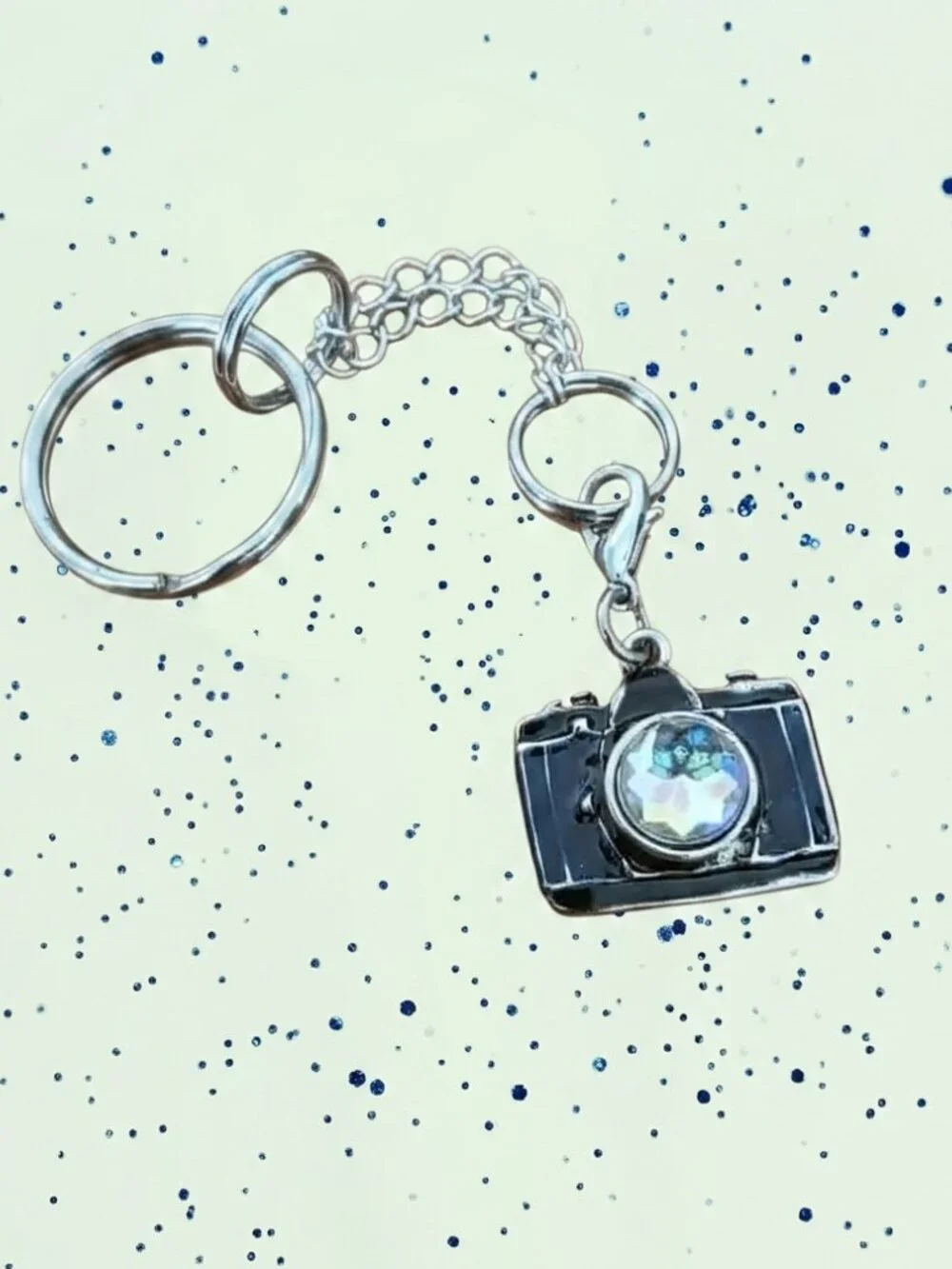 Handmade Camera Keychain Charm Bag | Vintage Photographer Accessory